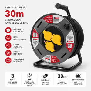 ENROLLADOR DE CABLE PROREEL HEAVY...