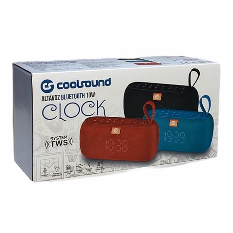 ALTAVOZ BLUETOOTH CLOCK 10W ROJO COOLSOUND - CLOCK-1 ALTAVOZ BLUETOOTH CLOCK 10W ROJO COOLSOUND - CLOCK-1