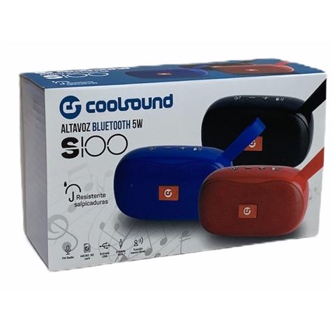ALTAVOZ BLUETOOTH S100 5W AZUL COOLSOUND - S100-1 ALTAVOZ BLUETOOTH S100 5W AZUL COOLSOUND - S100-1
