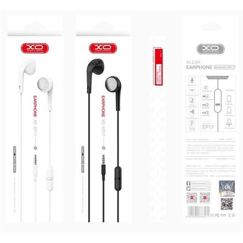 AURICULAR + MICROFONO EP17 MUSIC BLANCO XO - EP17