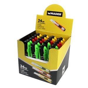 EXPOSITOR 24 UNIDADES CUTTER 18MM MADER - 61240