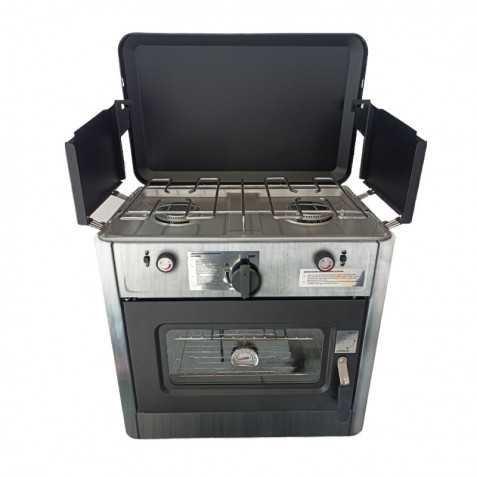 COCINA 2 FUEGOS CON TAPA + HORNO DE...