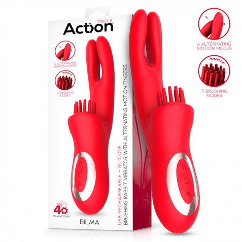 VIBRADOR CON 4 MOTORES Y MOVIMIENTOS...