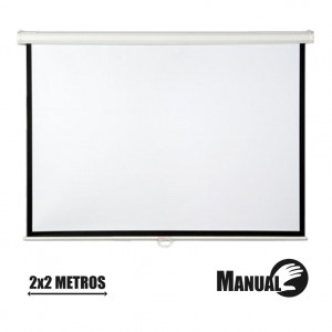PANTALLA PROYECCION MANUAL 2 X 2MTR...