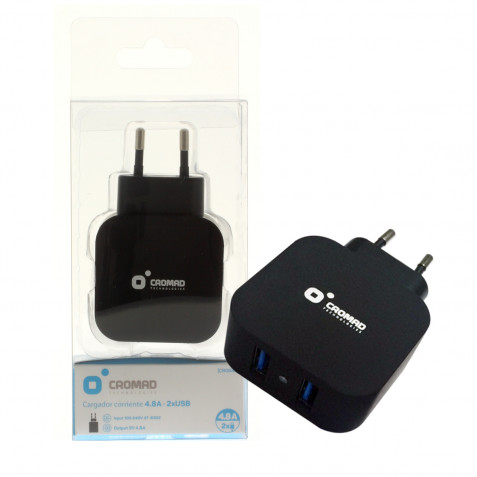CARGADOR DE CORRIENTE 4.8A 2xUSB...