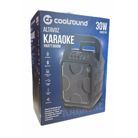 ALTAVOZ KARAOKE BLUETOOTH PARTY BOOM 30W COOLSOUND - CS0214-4