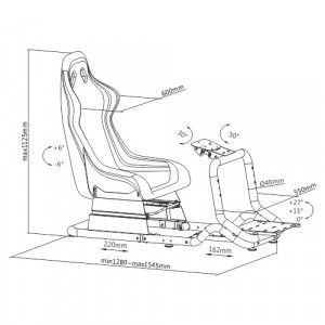 RACING SIMULATOR COCKPIT SEAT PRO R3...