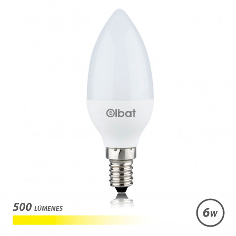 BOMBILLA LED C37 | 6W | 500LM | E14 |...