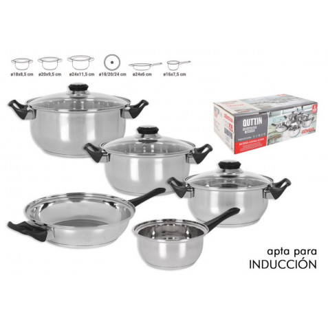BATERIA DE COCINA 5 PIEZAS INDUCCION...