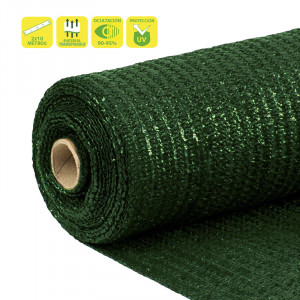 MALLA DE SOMBREO VERDE OSCURO 2X10...