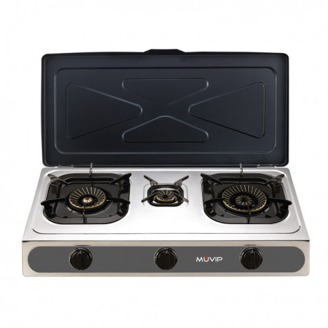 COCINA GAS INOX 3 FUEGOS SERIE STRONG...