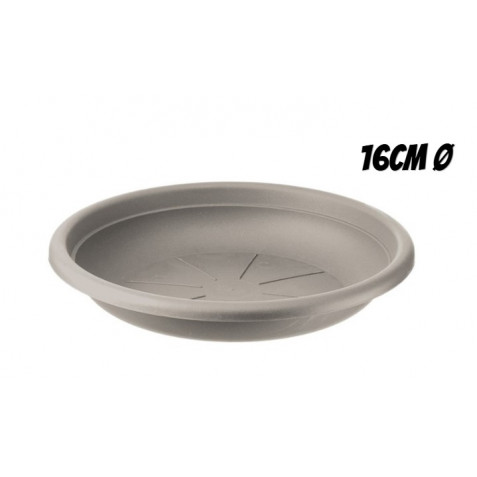 PLATO PARA MACETA 16CM TORTORA ARTPLAST