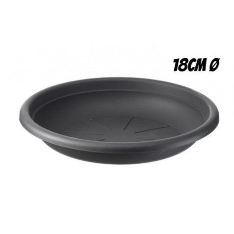 PLATO PARA MACETA 18CM ANTRACITA...