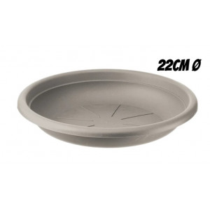 PLATO PARA MACETA 22CM TORTORA ARTPLAST