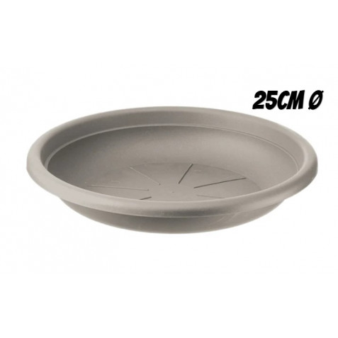 PLATO PARA MACETA 25CM TORTORA ARTPLAST