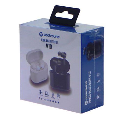 EARBUDS TWS V10 TOUCH BLUETOOTH NEGROS COOLSOUND - V10-1