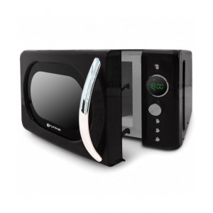 MICROONDAS VINTAGE NEGRO 700W. GRUNKEL