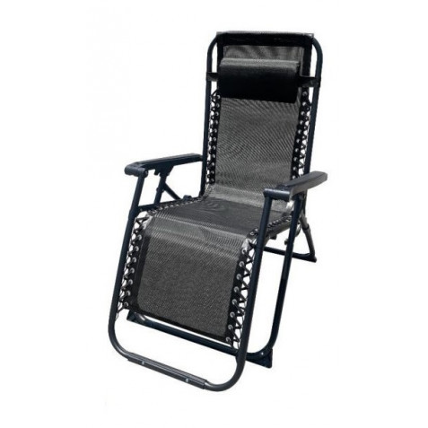 TUMBONA PLEGABLE NEGRO DE ACERO CON...