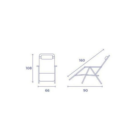 TUMBONA PLEGABLE NEGRO DE ACERO CON...
