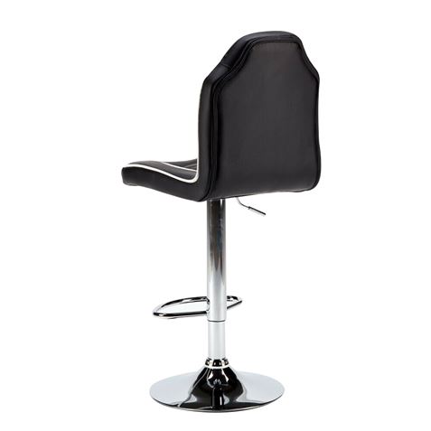 TABURETE GAMING RACING NEGRO/BLANCO MUVIP - MV0197-1