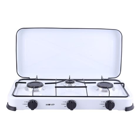 COCINA DE GAS 3 FUEGOS BLANCA MUVIP - MV0195-1