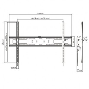SOPORTE DE PARED TV LED LCD 60"-100"...