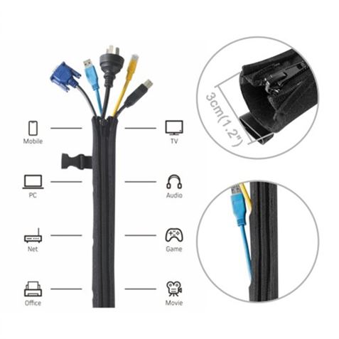 ESCONDE CABLES DE NEOPRENO CON CREMALLERA CROMAD - CR0950-1