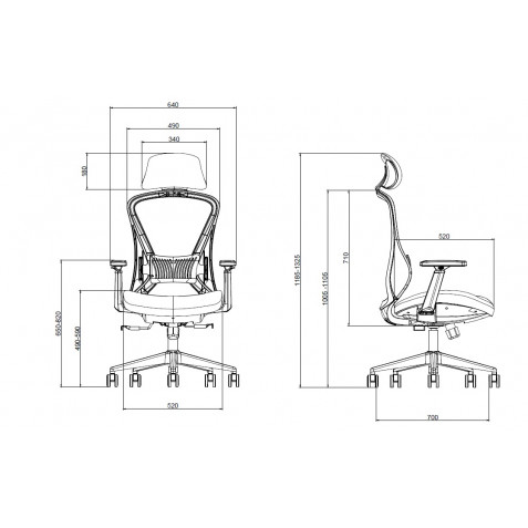 SILLA OFICINA GAMA SENIOR SE5000 CROMAD
