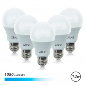 PACK 5 BOMBILLAS LED A60 | 12W |...