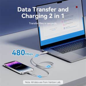 CABLE USB C A LIGHTNING | 3A | 1MTR...
