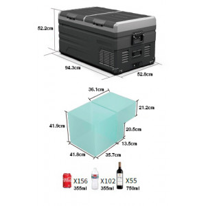 NEVERA PORTATIL CON COMPRESOR LG 107...