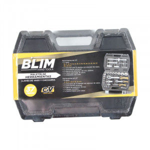 MALETIN HERRAMIENTAS C.V. 37 PCS 1/2"...