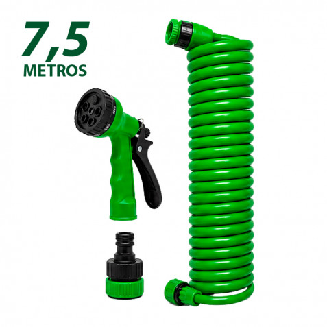 MANGUERA ESPIRAL DE JARDIN 7.5 METROS...