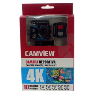 CAMARA DEPORTIVA 4K | SONY 20MPX | LCD 2" | CONTROL REMOTO | CAMVIEW - CV0154-5
