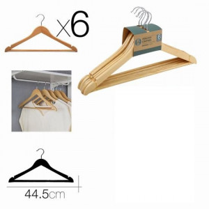 SET 6 PERCHAS DE MADERA URBAN LIVING