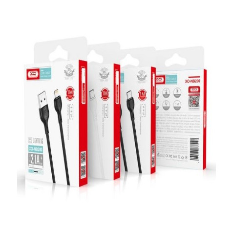 CABLE 2.1A USB A TIPOC 1 METRO NEGRO...