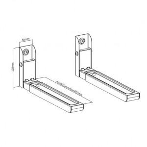 SOPORTE PARA MICROONDAS / HORNOS CROMAD