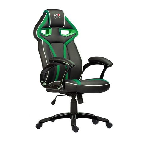 SILLA GAMING GM300 NEGRO/VERDE MUVIP - MV0151-1