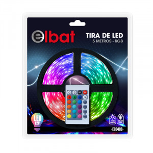 TIRA DE LED 12V 5 METROS RGB ELBAT