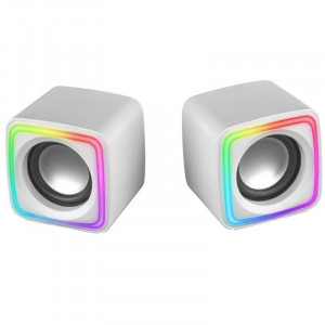ALTAVOCES PC 2.0 8W RGB BLANCOS...