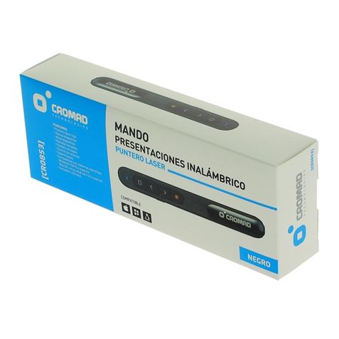 MANDO PRESENTACIONES INALAMBRICO PUNTERO LASER NEGRO CROMAD - CR0853-2