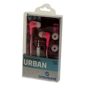 AURICULARES URBAN COLOR ROSA COOLSOUND - CS0119-2