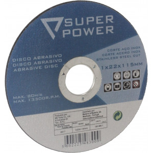 DISCO ABRASIVO INOX CORTE 115 MM...