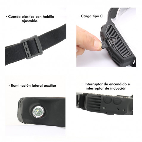 LINTERNA LED DE CABEZA FRONTAL LED...