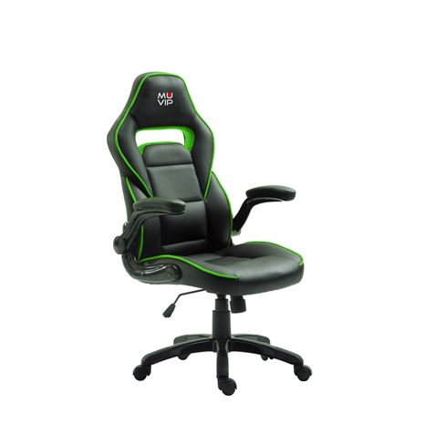 SILLA GAMING GM400 NEGRO/VERDE MUVIP - MV0126 (2)