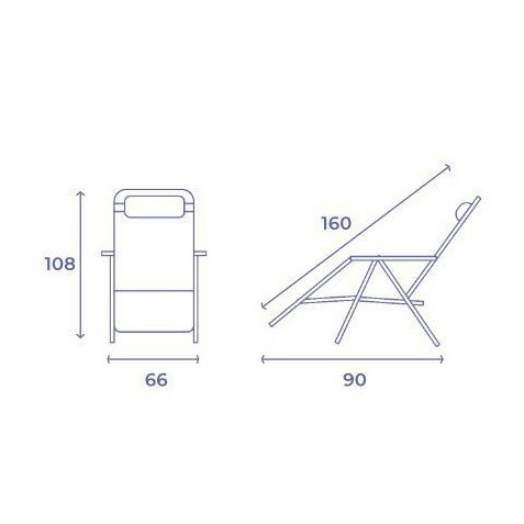 TUMBONA PLEGABLE BEIGE DE ACERO CON...