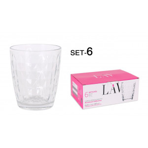 SET 6 VASOS CRISTAL 340CC NEW ARTEMIS