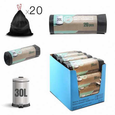 PACK 20 BOLSAS DE BASURA 30 LITROS...