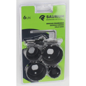 JUEGO 6 PCS CORONAS PARA MADERA SAURIUM