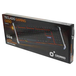 TECLADO GAMING G550 ALUMINIO + LED CROMAD - CR0818-4